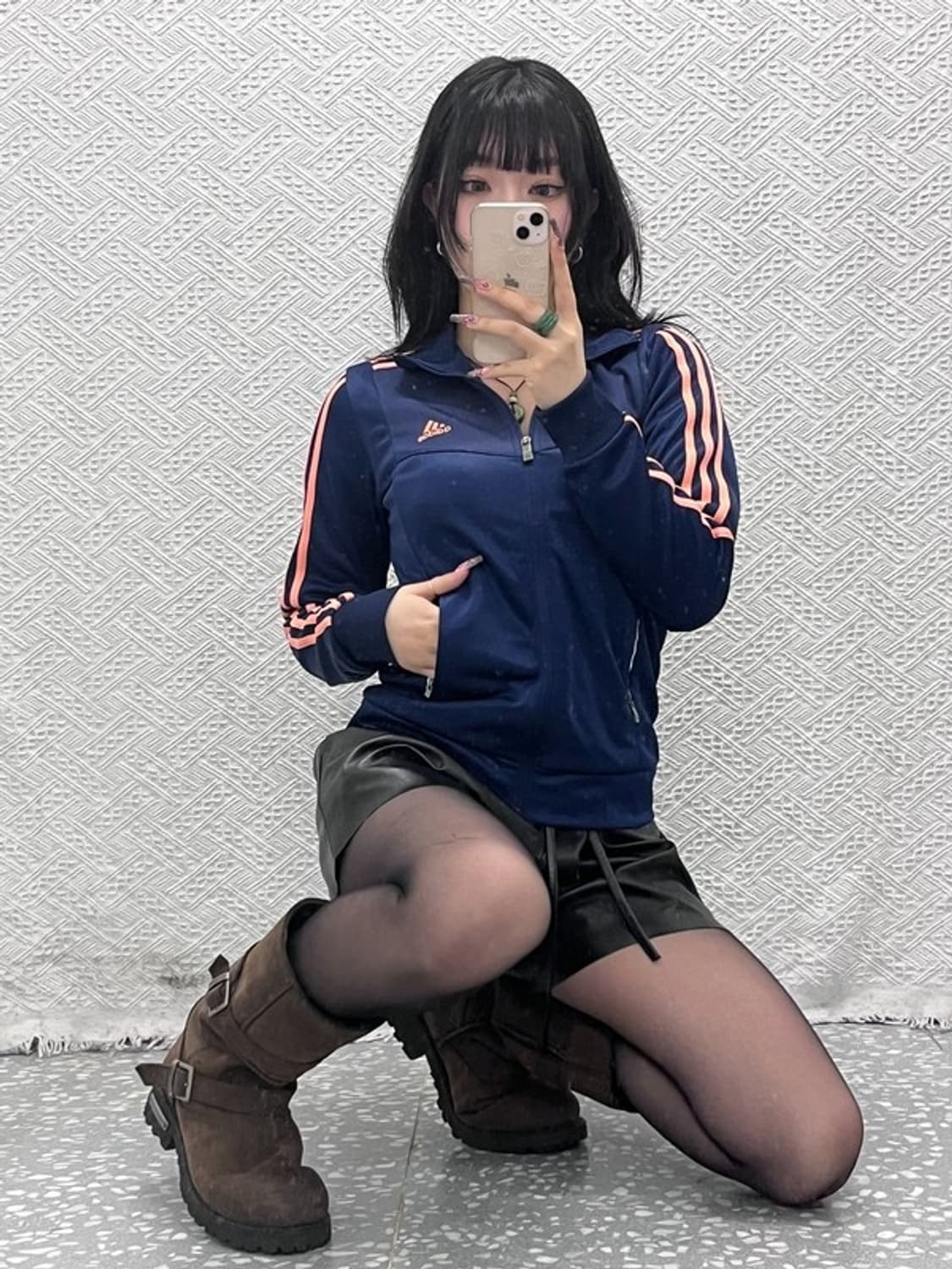 아디다스 올드스쿨 Y2K 레트로 핑크삼선 져지 집업 90 C11532 상품이미지2