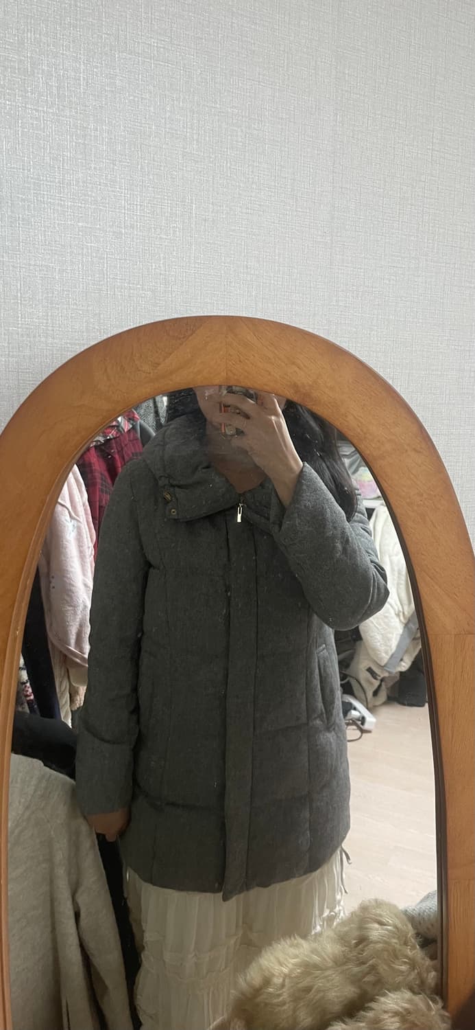 모리걸 빈티지 만두카라 그레이 패딩 ❄️🤍🩶 상품이미지4