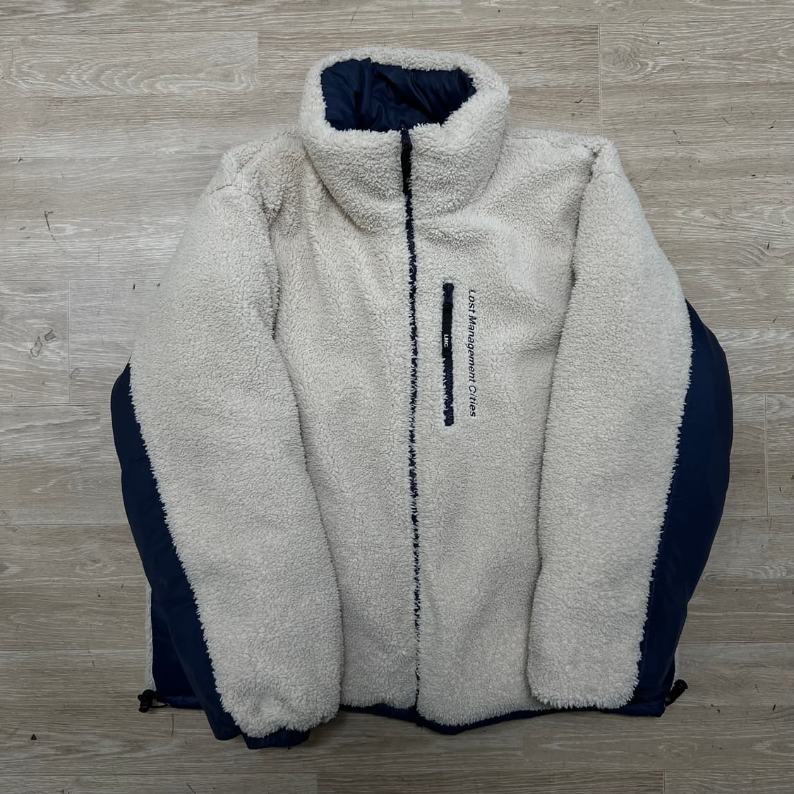 엘엠씨 LMC 덕다운 리버시블 뽀글이 후리스 푸퍼패딩 [네이비] S/90 상품이미지5