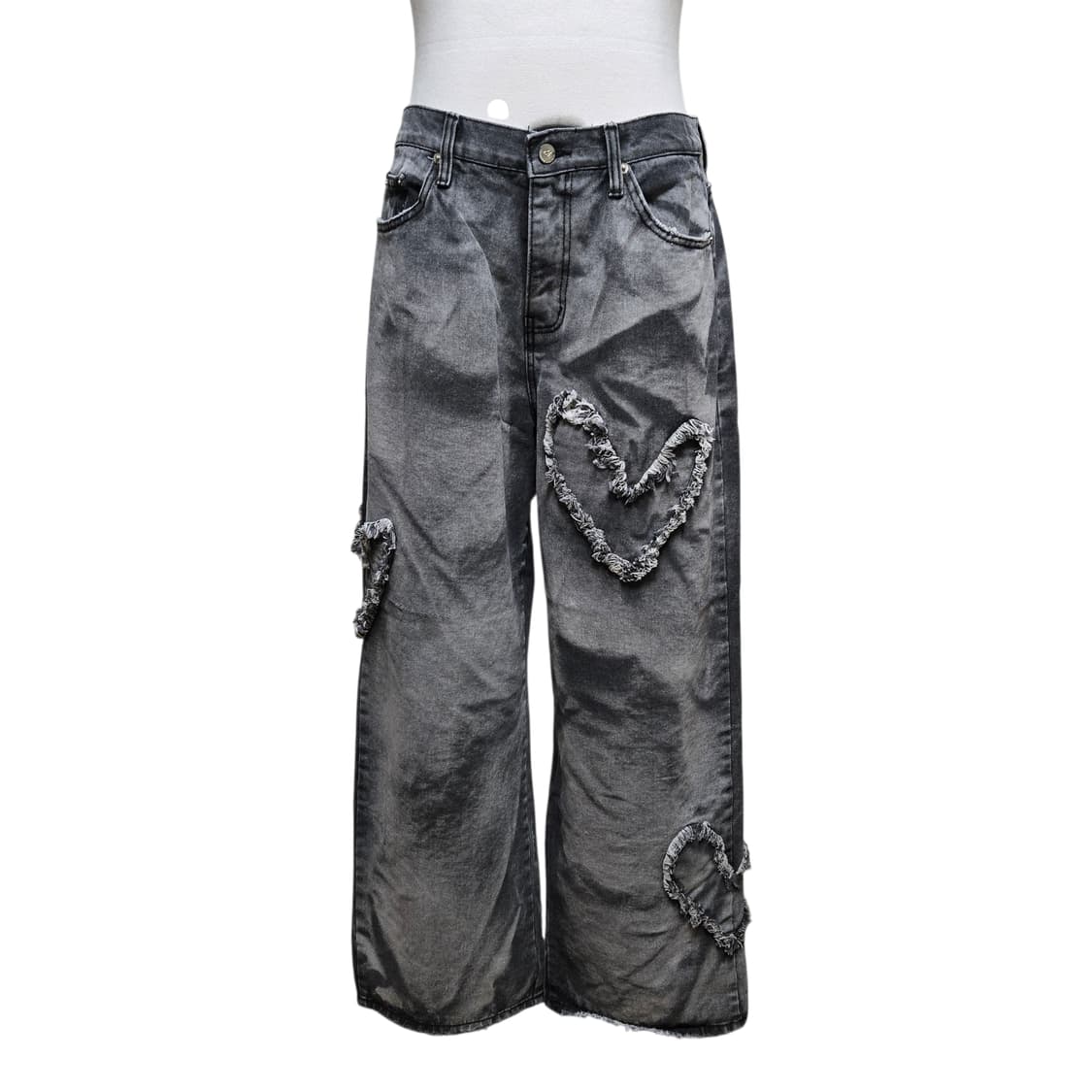 언유즈드 랩 하트로고 데님팬츠 / 남성 팬츠 상품이미지1