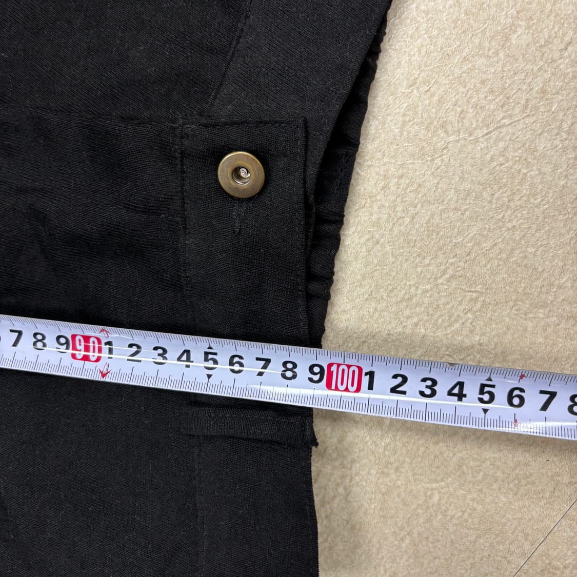 밴딩 블랙 와이드 팬츠 상품이미지4