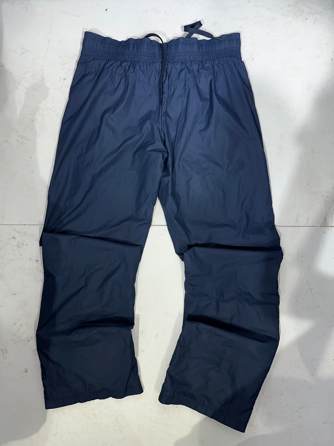 00s 나이키 네이비 화이트 사이드 라인 와이드 트랙 팬츠 추리닝 바지  상품이미지5