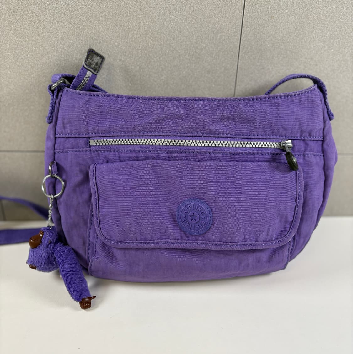 키플링 보라색 숄더 크로스백 가방 y2k 상품이미지2