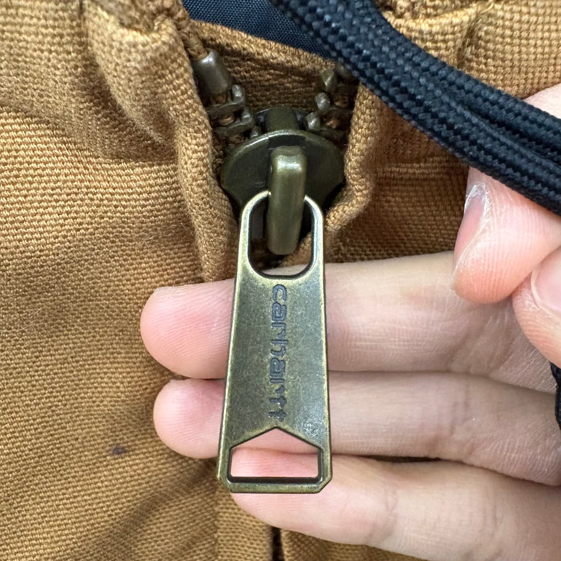 칼하트 액티브 브라운 후드 집업 자켓 남XL 상품이미지3