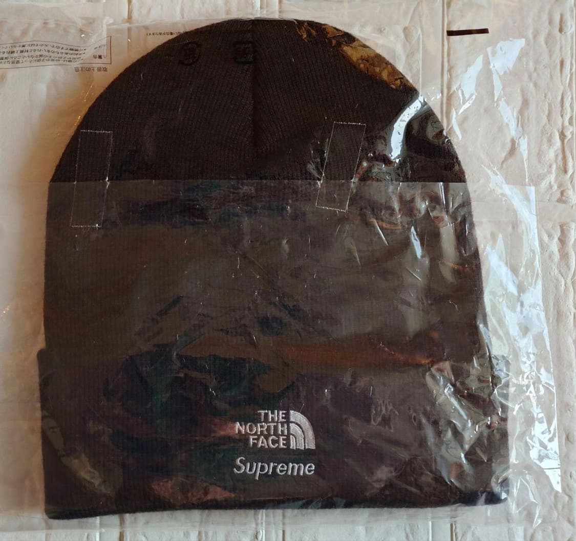 슈프림 x 노스페이스 비니 블랙 상품이미지4