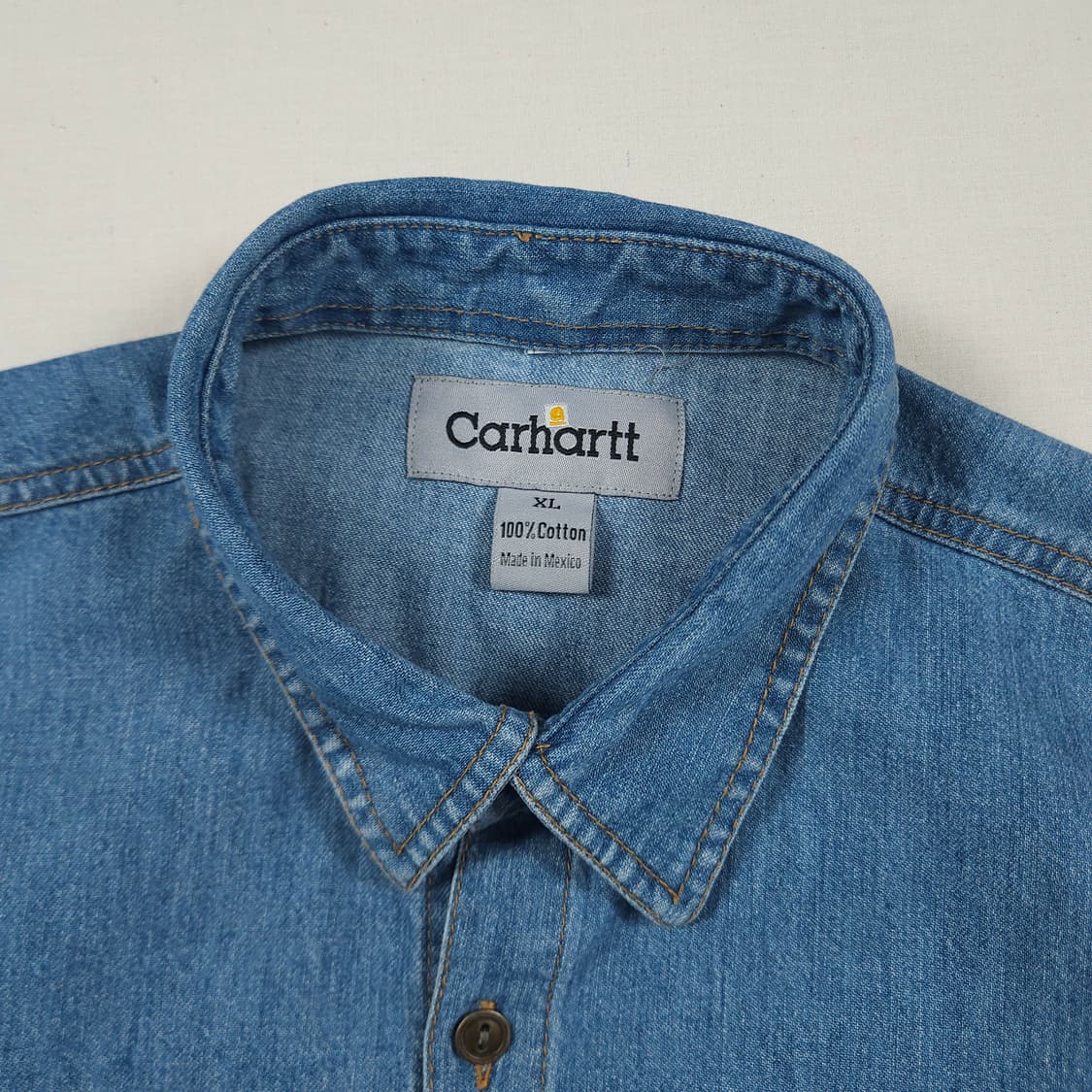 2XL(110) 칼하트 리워크 투포켓 데님셔츠 상품이미지4