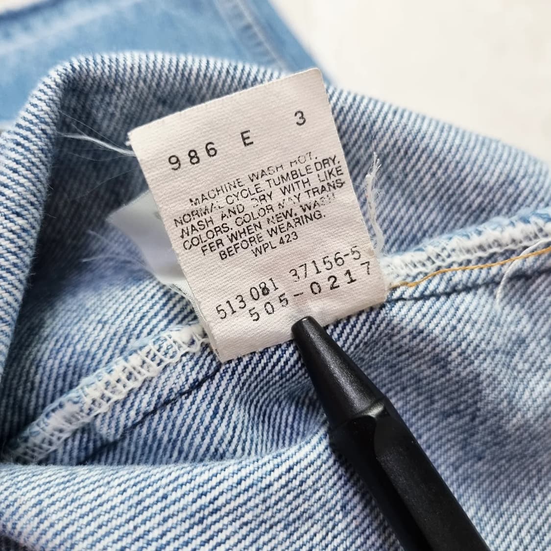 90s USA Levis 505 Cut Edge 32/30 상품이미지5