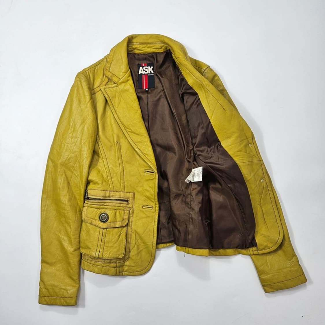 ASK y2k 빈티지 양가죽 자켓 S 상품이미지5