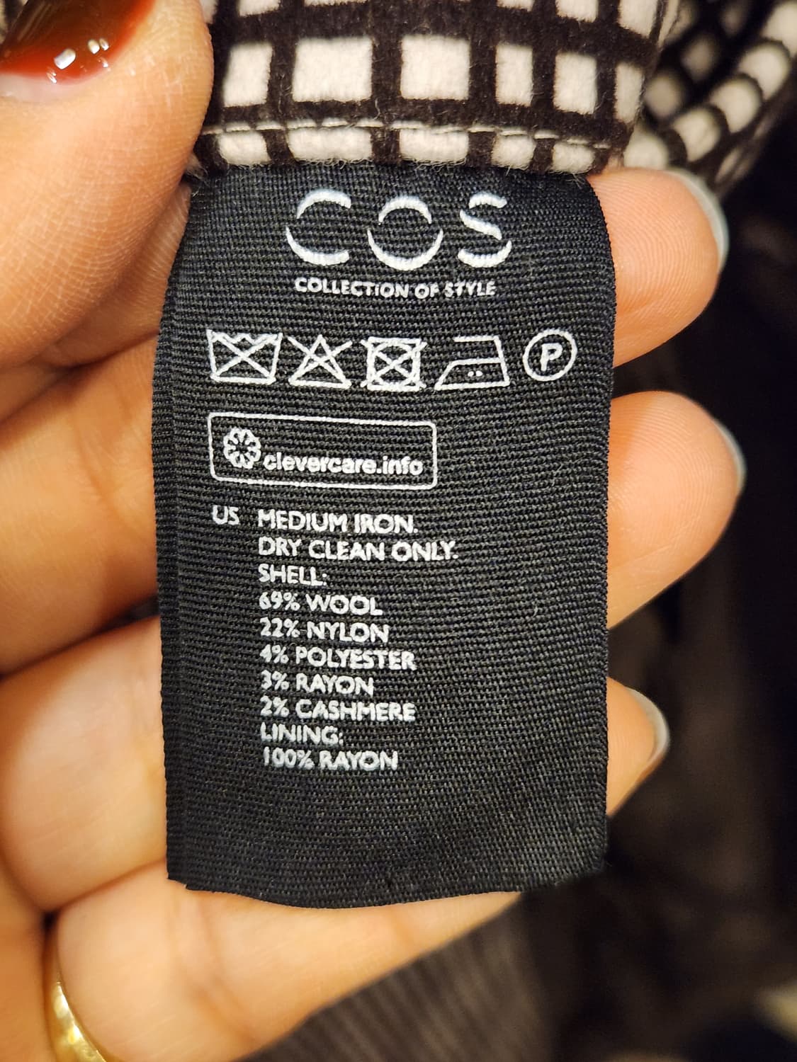 COS 체크 코트 상품이미지10