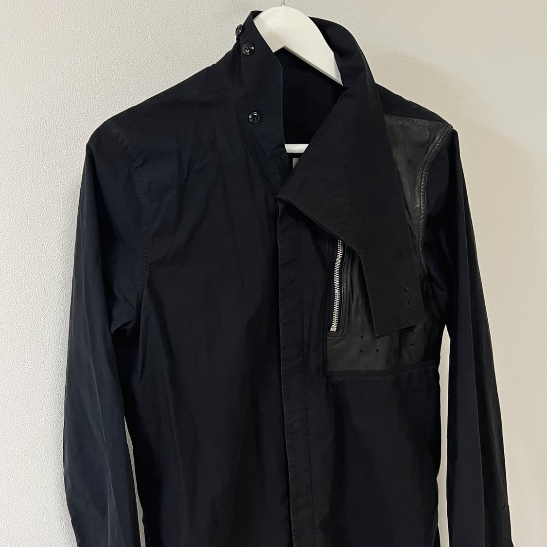 릭오웬스 15SS "FAUN" 레더 패치 포켓 셔츠 상품이미지4