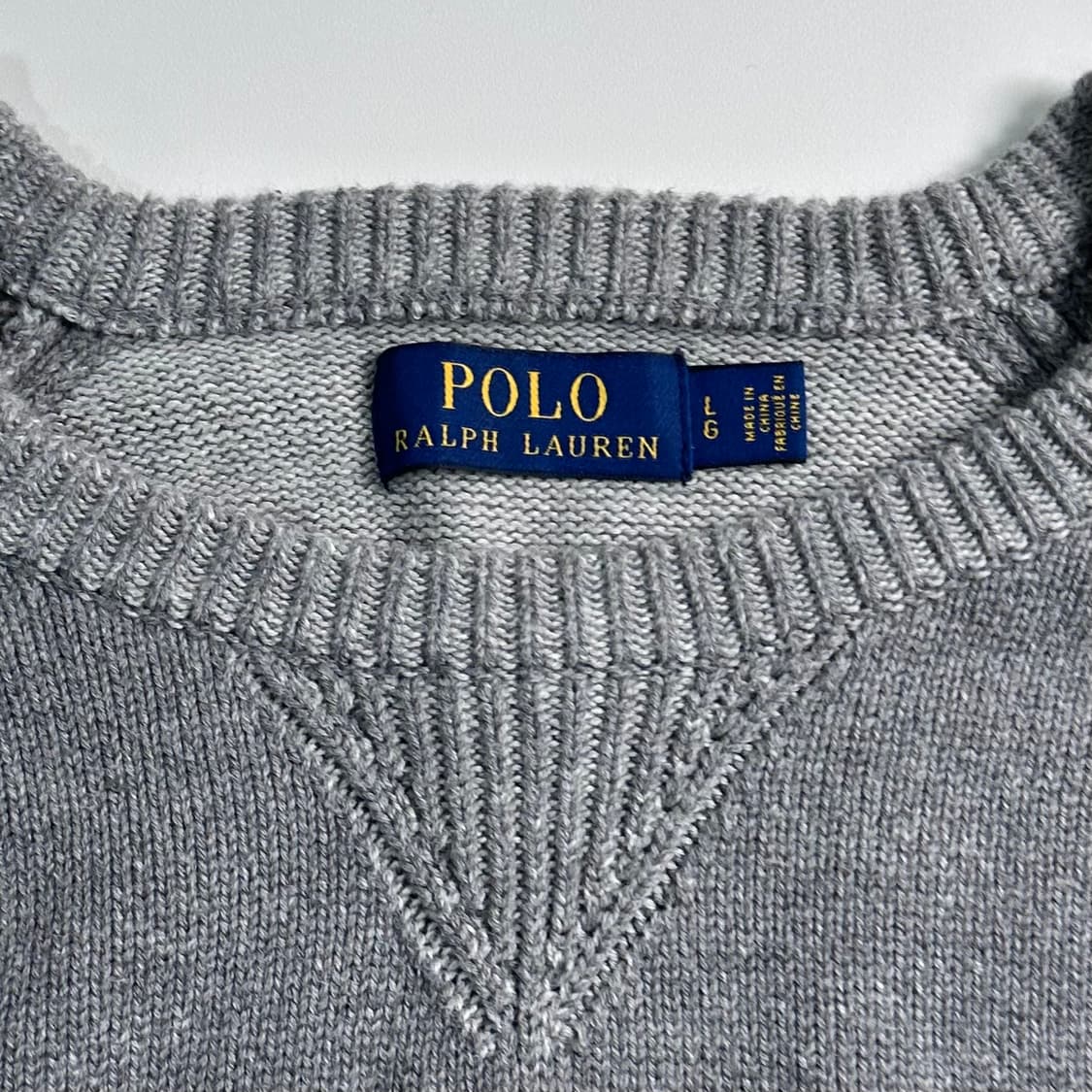 폴로 랄프로렌 그레이 코튼 니트 맨투맨 상품이미지4