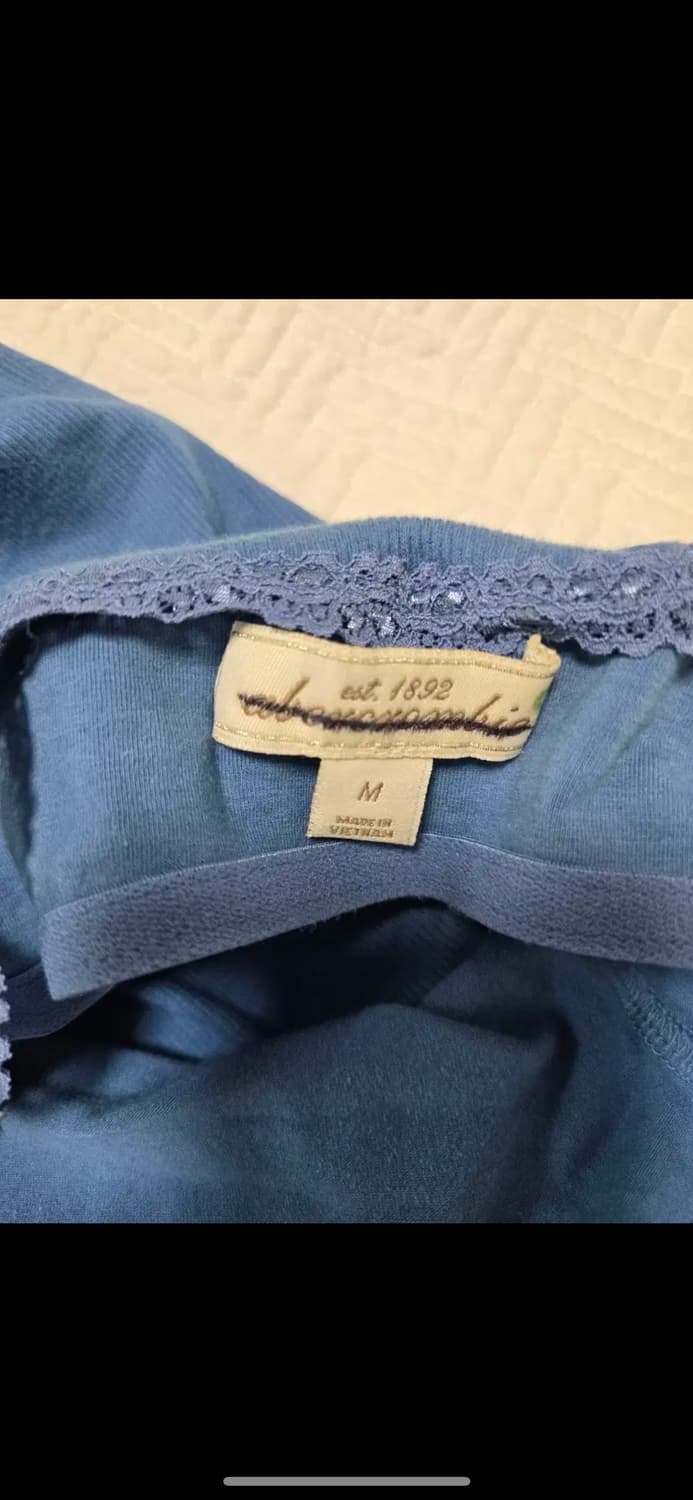 아베크롬비 존예 딱붙 슬리브 블루 상품이미지4