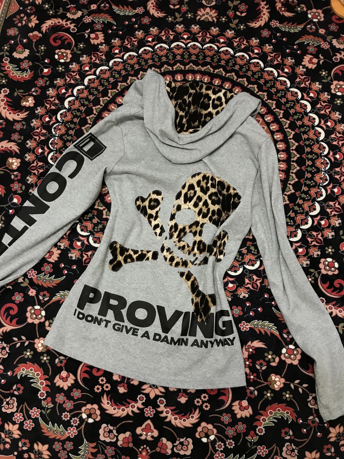 SHAKE SHAKE leopard skull hoodie 상품이미지1