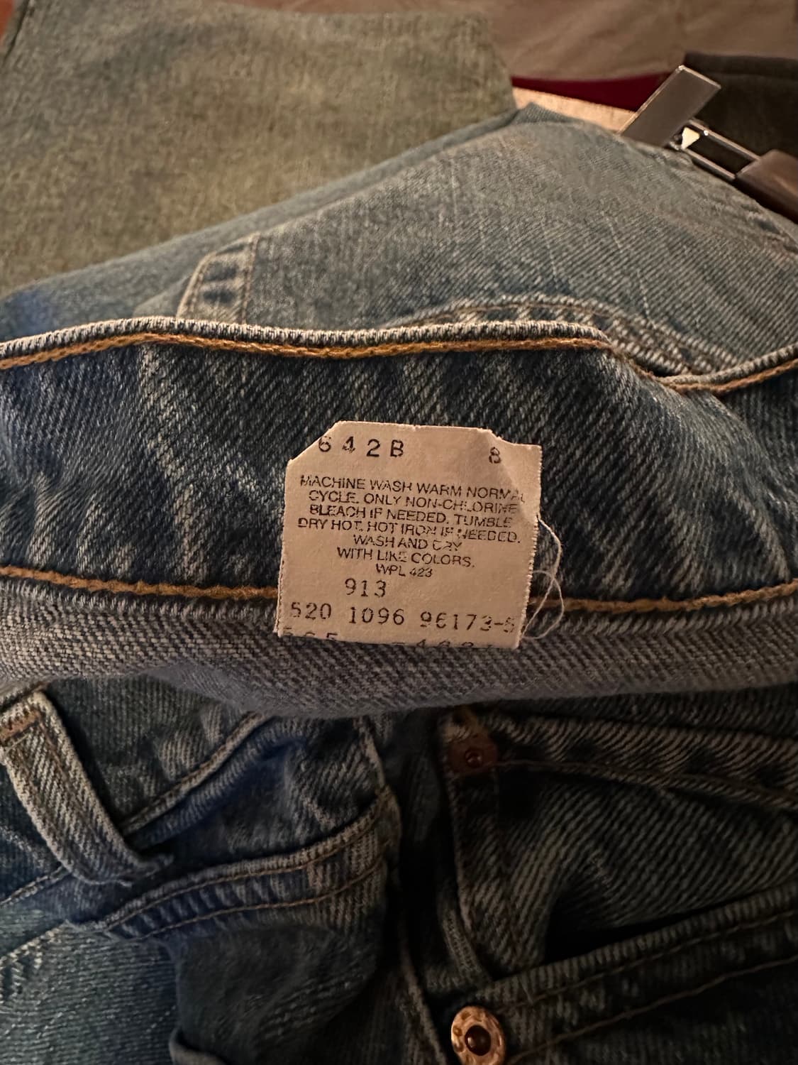  90s USA 빈티지 리바이스 565 루즈핏 데님 팬츠 상품이미지9