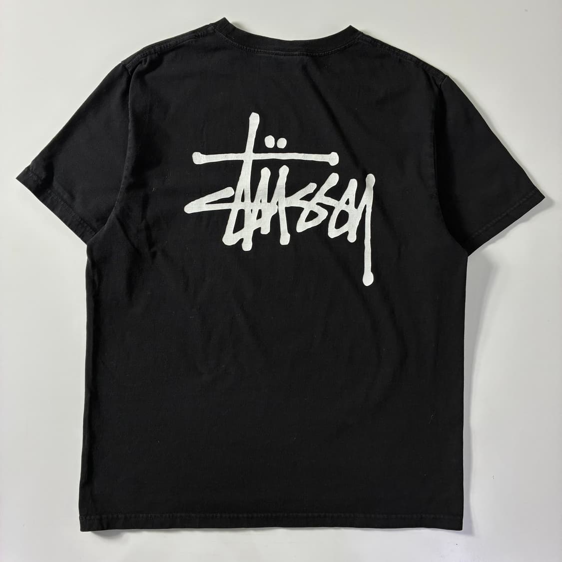 Stussy  스투시 베이직 스탁 블랙 반팔 티셔츠  상품이미지2