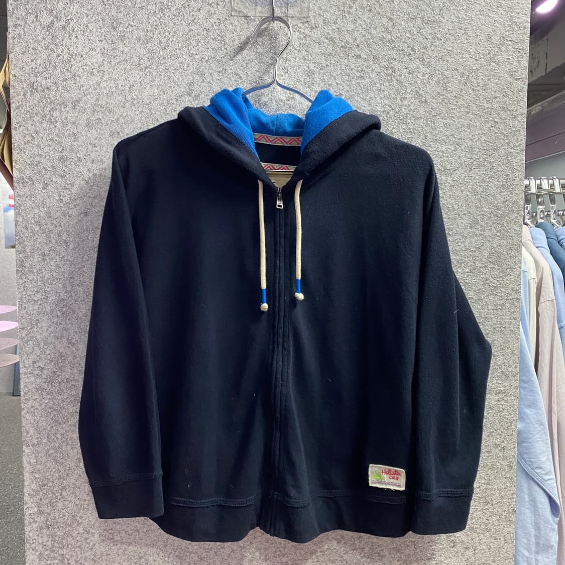 홀리스터 니트 크롭 후드 집업 B3195 상품이미지2