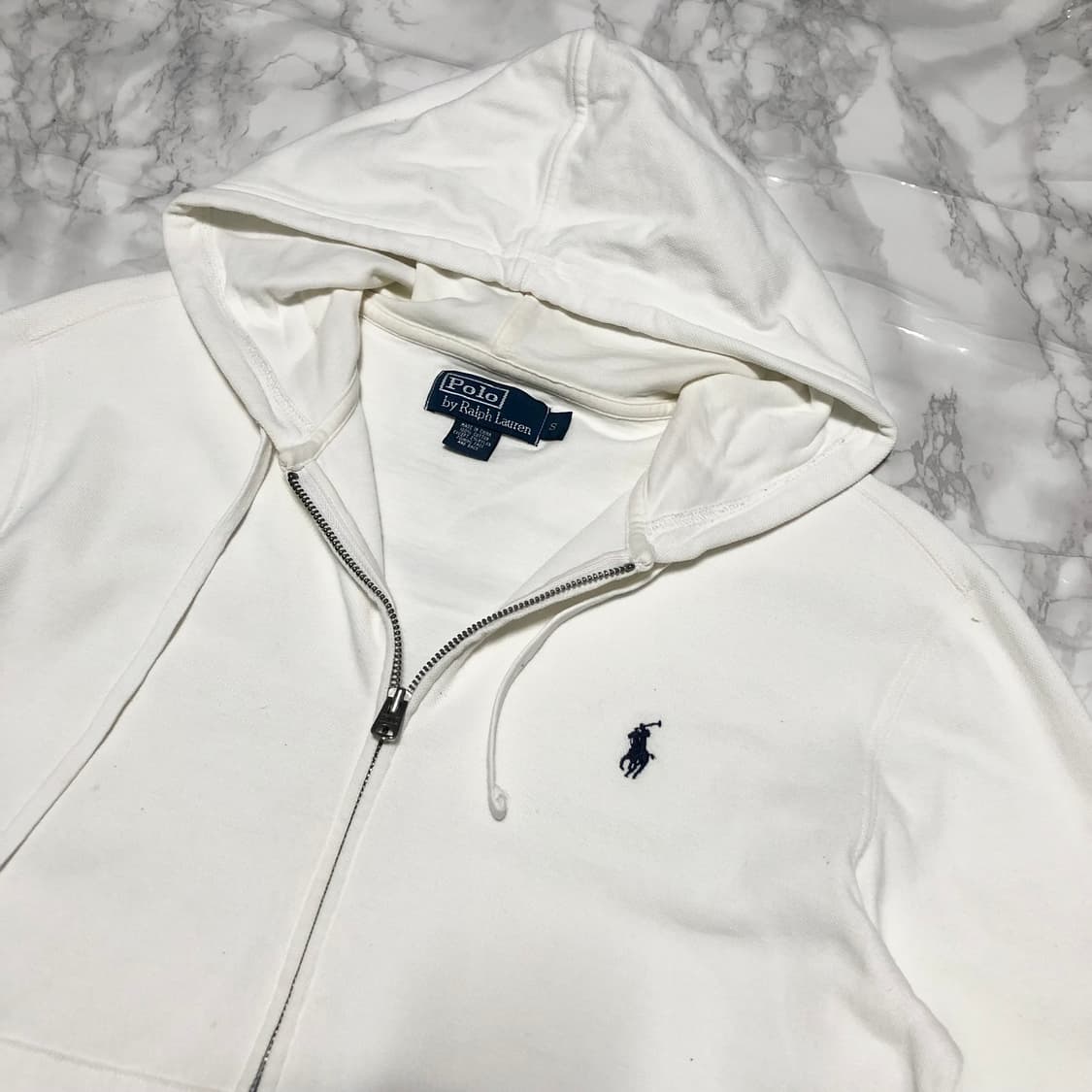 폴로 랄프로렌 후드집업 자켓 화이트 상품이미지3