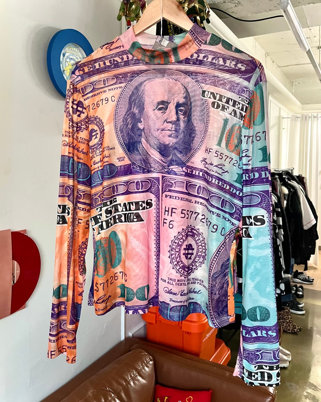 Psychedelic Dollar Pattern Long-Sleeve 상품이미지4