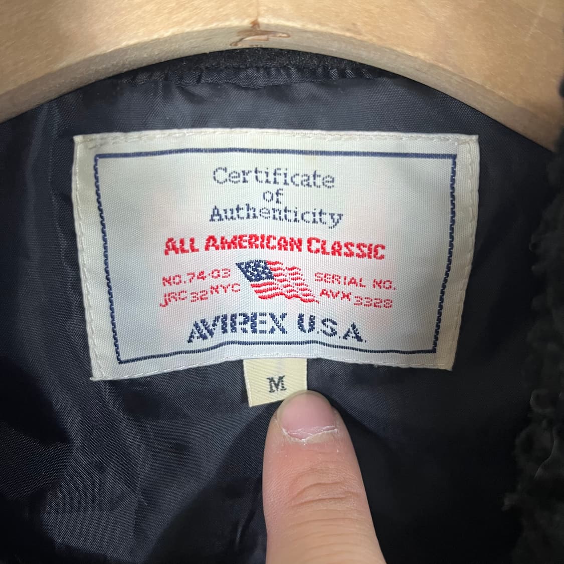 [Avirex] 아비렉스 B-3 플리스 덱자켓 상품이미지4