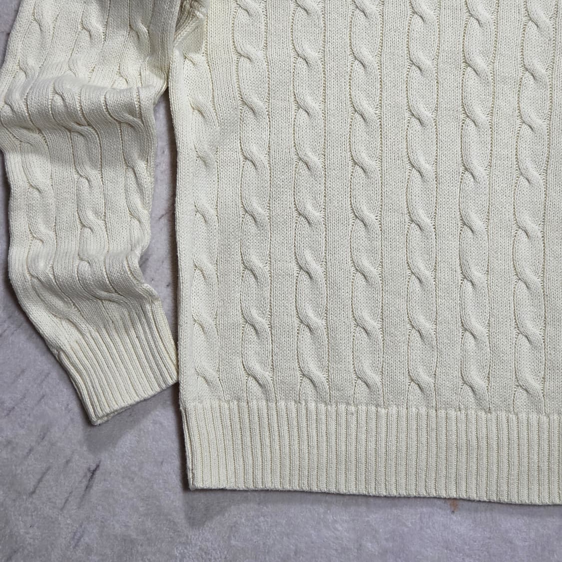 폴로 랄프로렌 아이보리 케이블 니트 상품이미지3