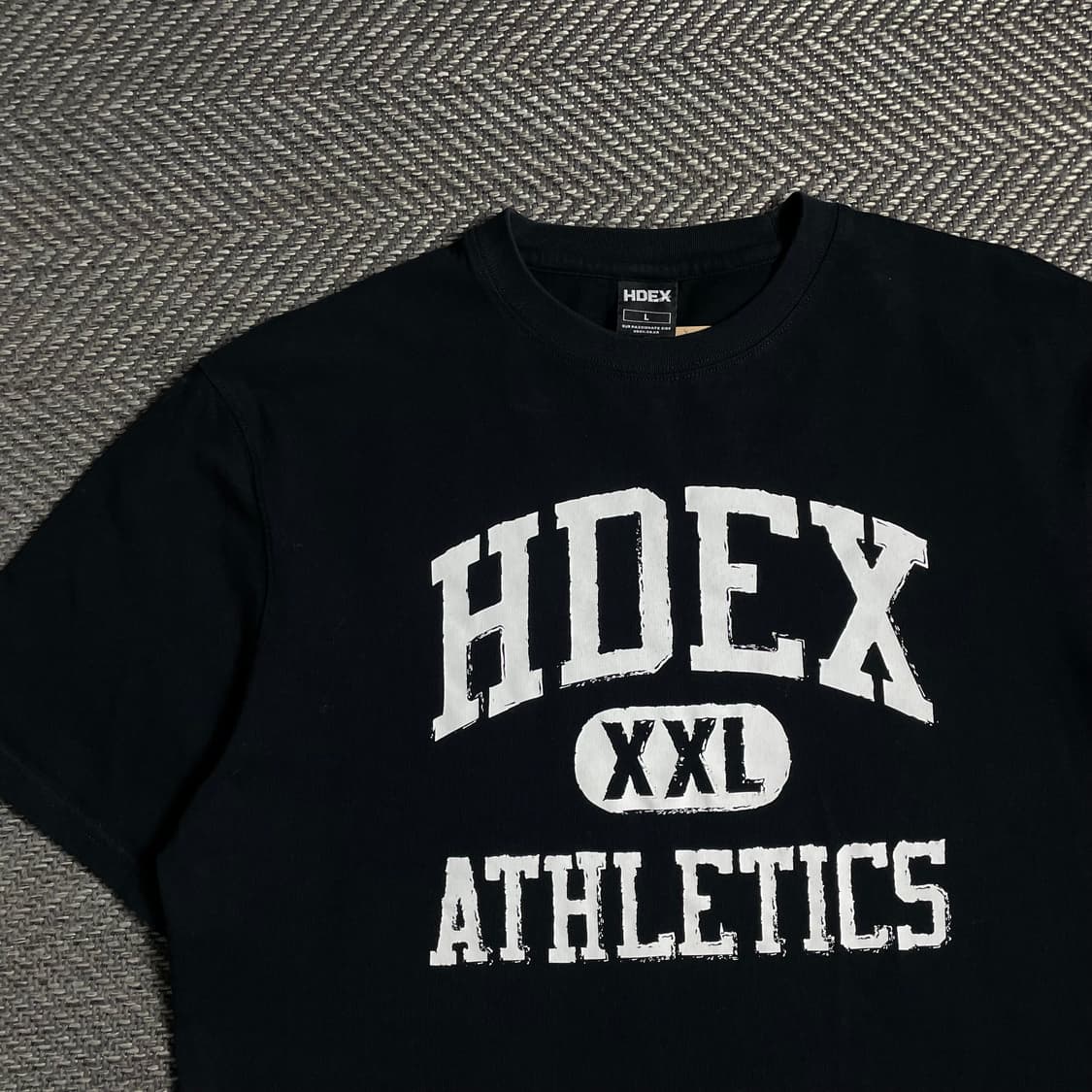 HDEX ATHLETICS 빅로고 블랙 반팔 티셔츠y 4817 상품이미지4