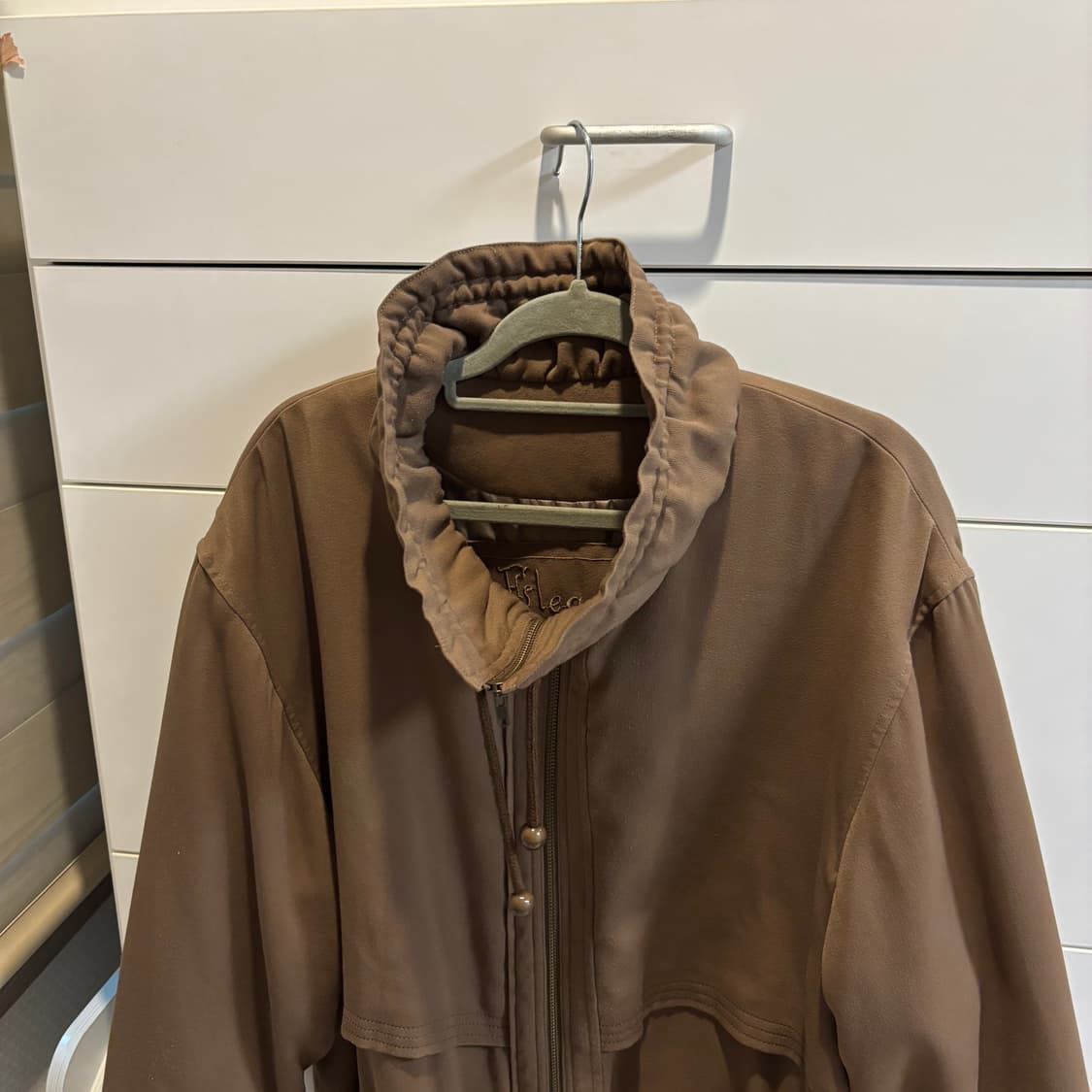 일본제 빈티지 모카무스 브라운 하이넥 봄버 자켓 상품이미지8