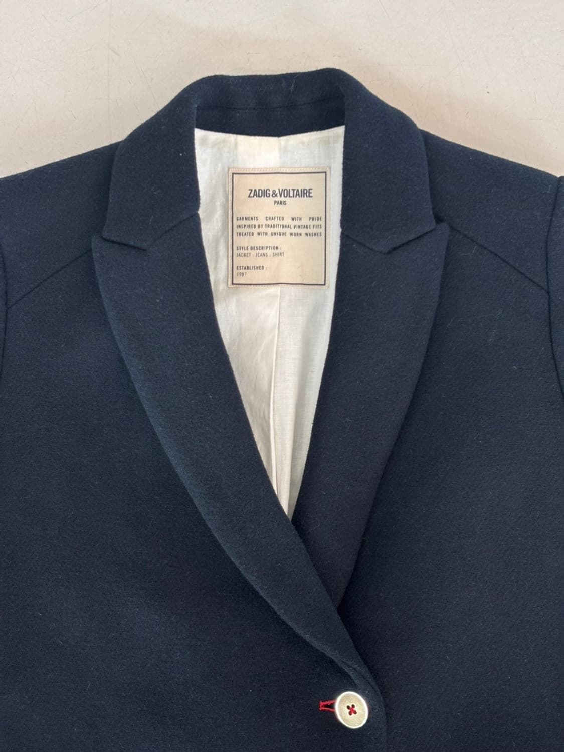 Vintage Zadig&Voltaire Wool Coat 상품이미지4