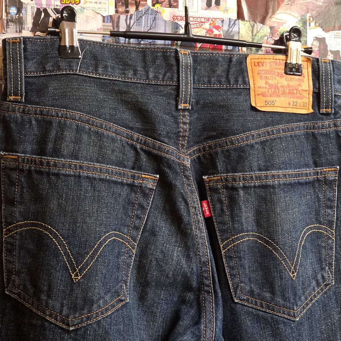 리바이스 505 진청 데님 팬츠 상품이미지2