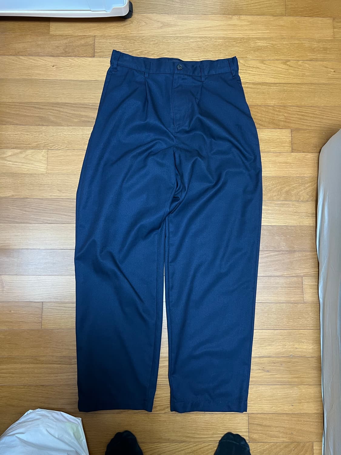 스투시 TWILL VOLUME PLEATED TROUSER 네이비 상품이미지1