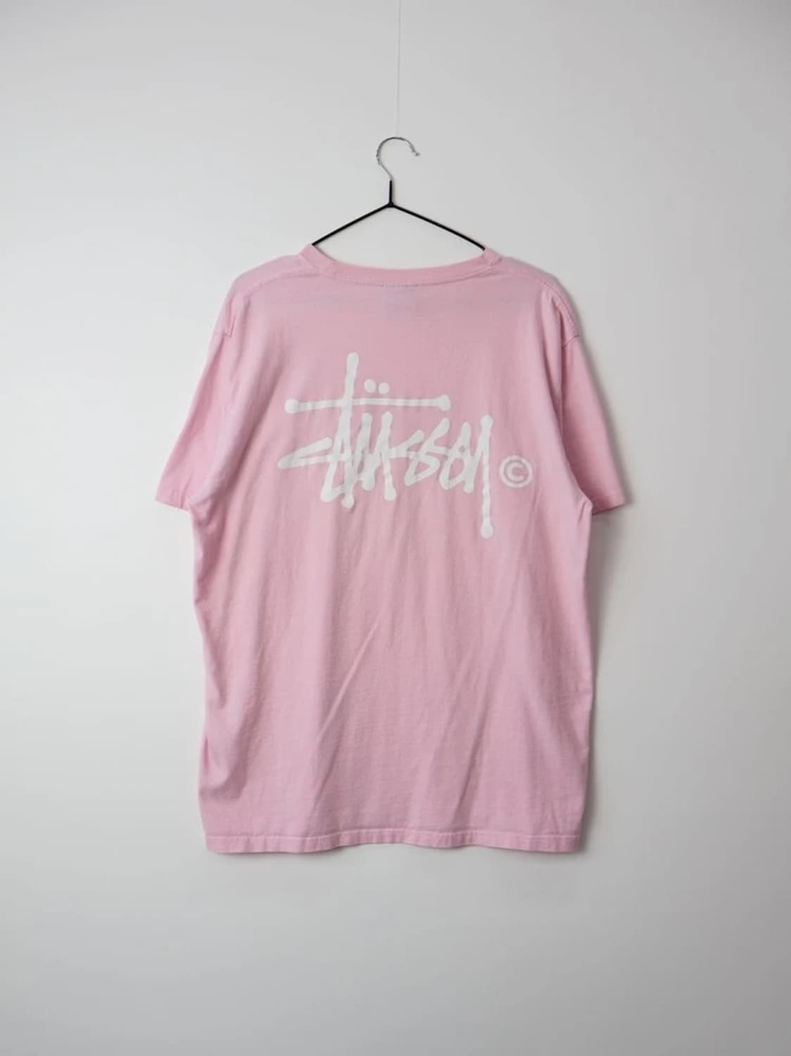 Stussy Basic Logo Pink Tee 상품이미지5