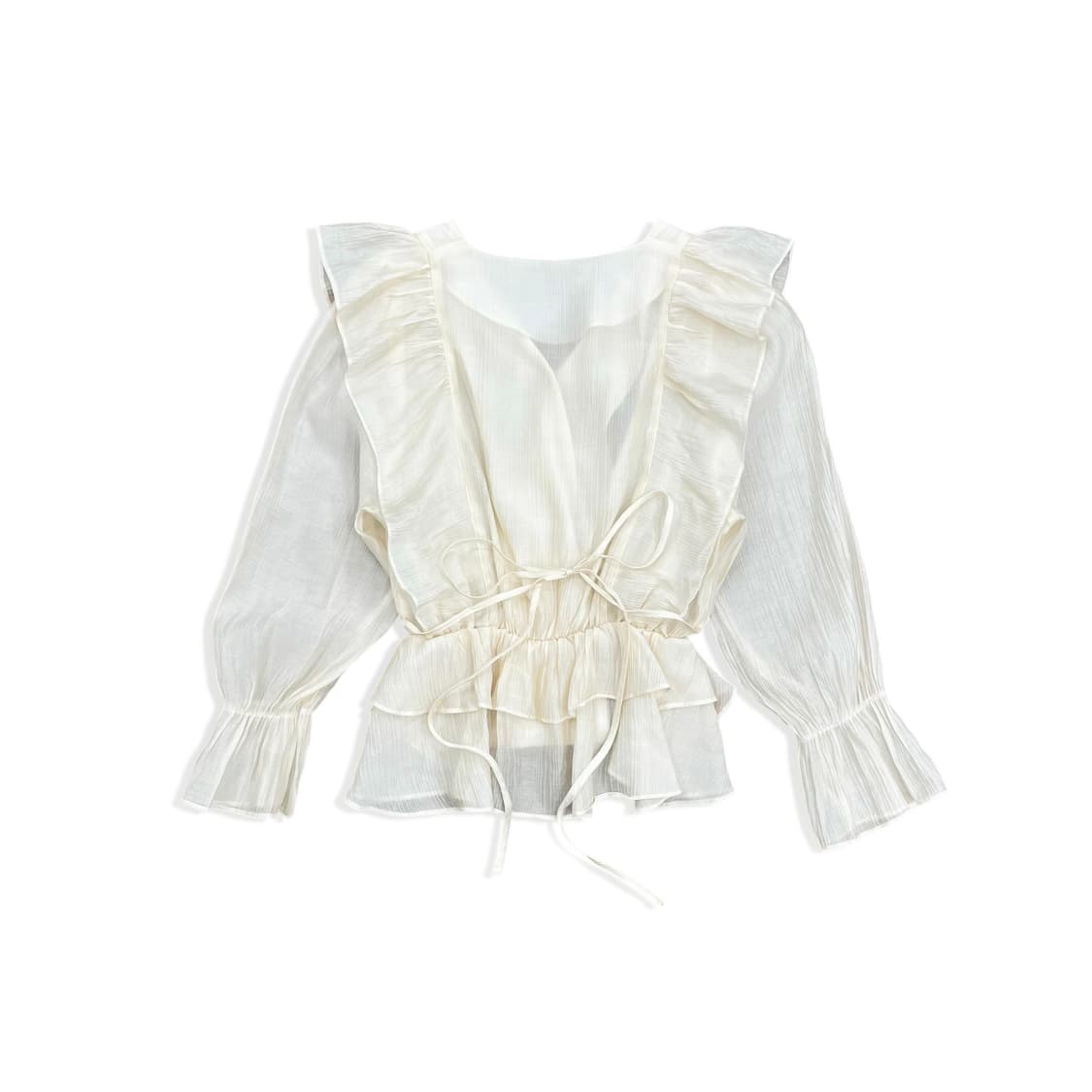 Ivory Frill Feminine Shirt 상품이미지2