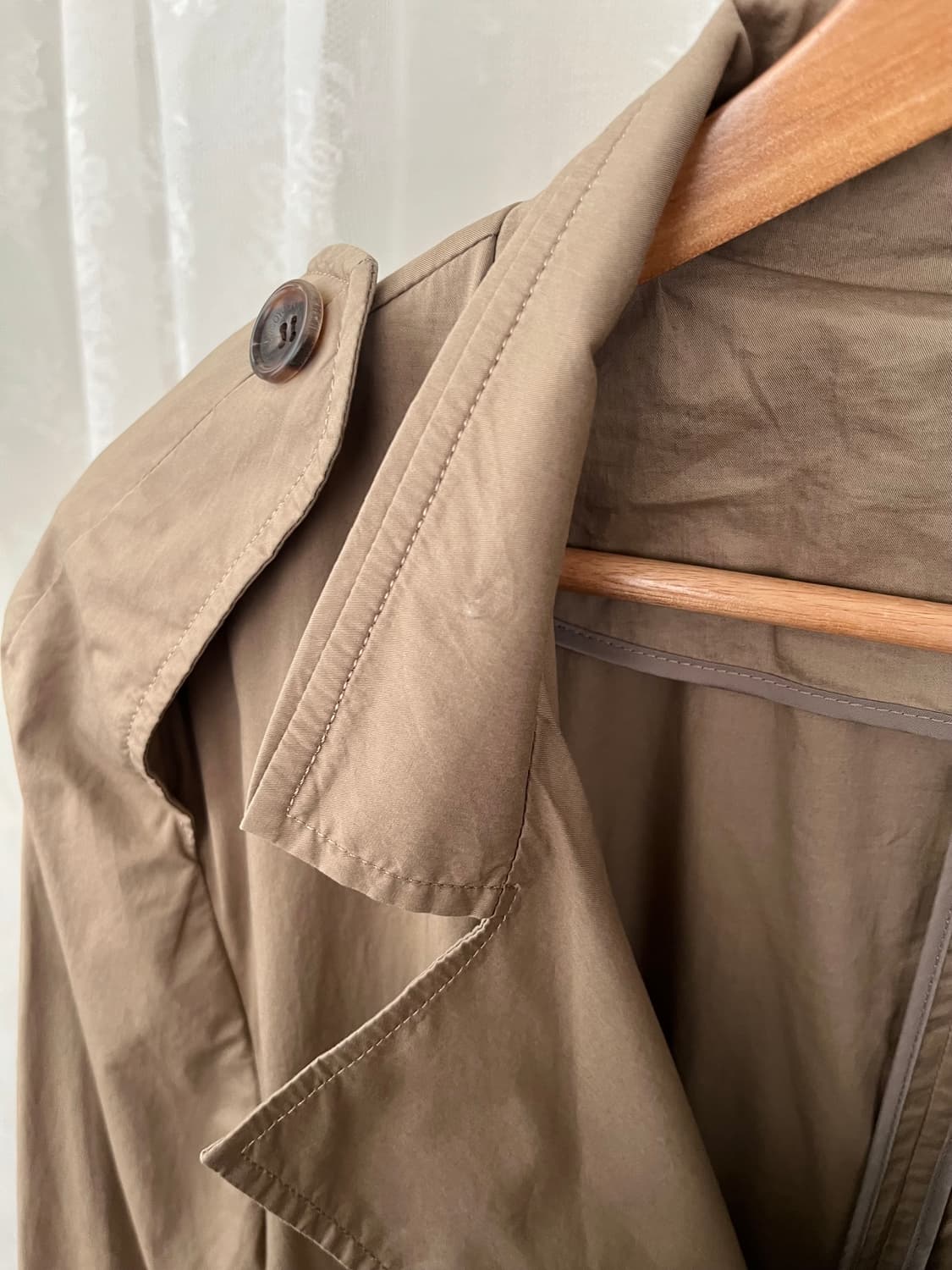 50) 우영미 솔리드옴므 트렌치코트 베이지 상품이미지5