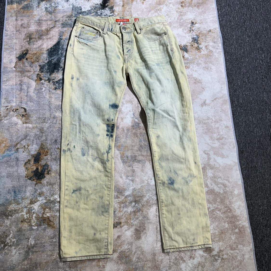 Ed Hardy 타이거 자수 워싱 데님 팬츠 상품이미지4