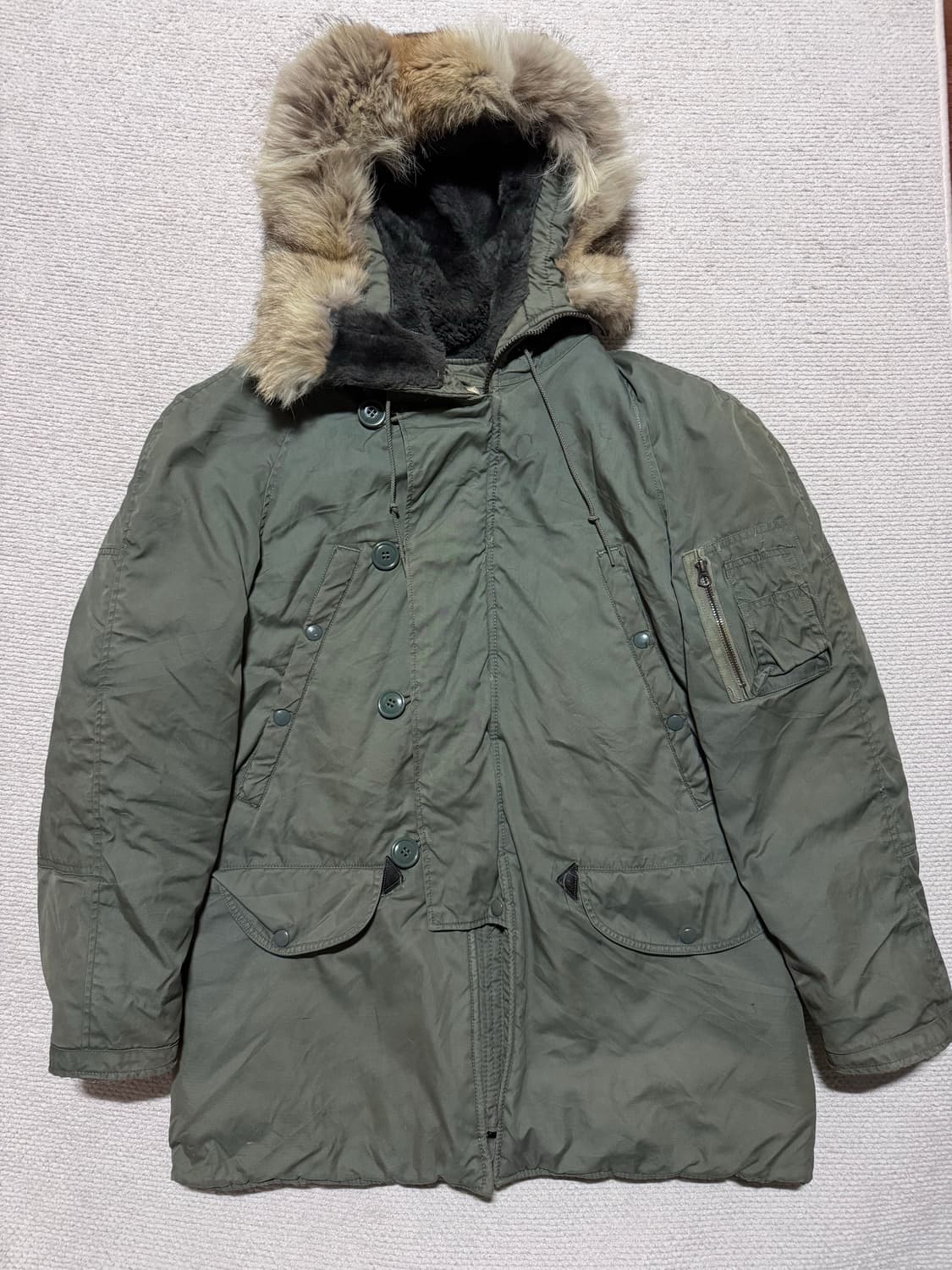 80s USA N-3B 파카 (SMALL) 상품이미지1