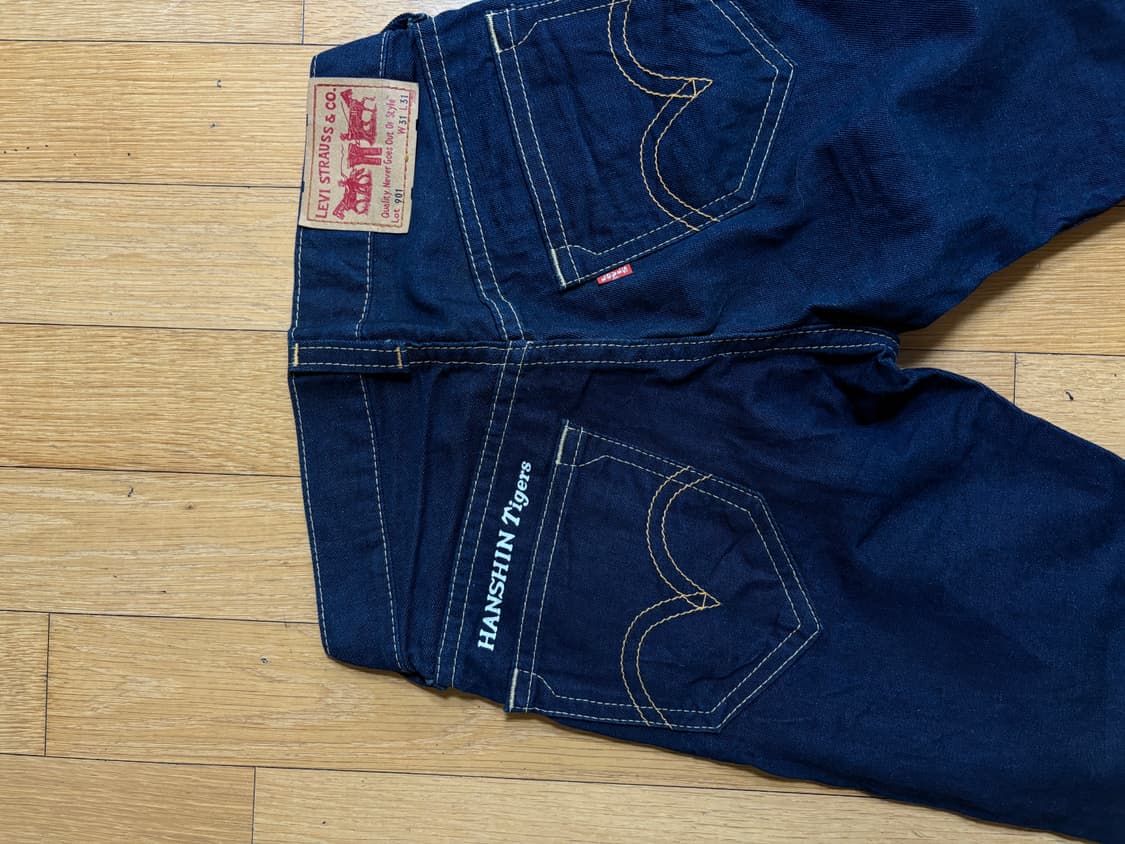 00s 빈티지 리바이스X한신타이거즈 901  32정도 상품이미지4