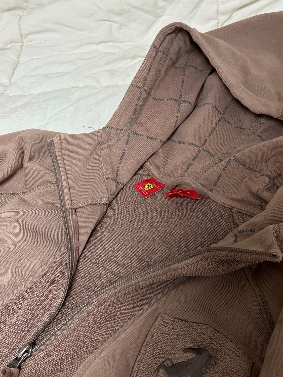 푸마 페라리 F1 후드 집업 브라운 미디움 상품이미지6