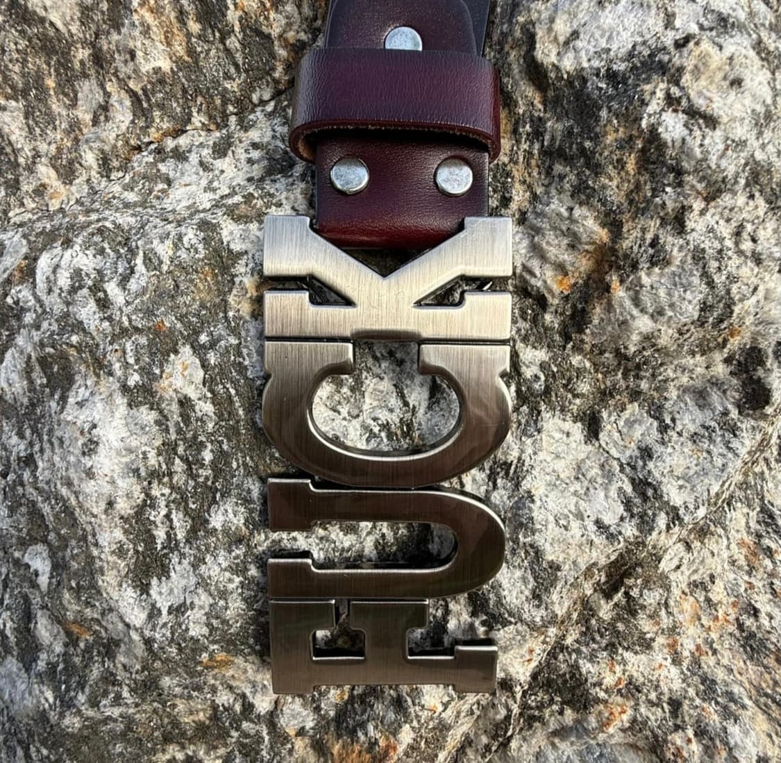 fuck cow leather belt bk 상품이미지1