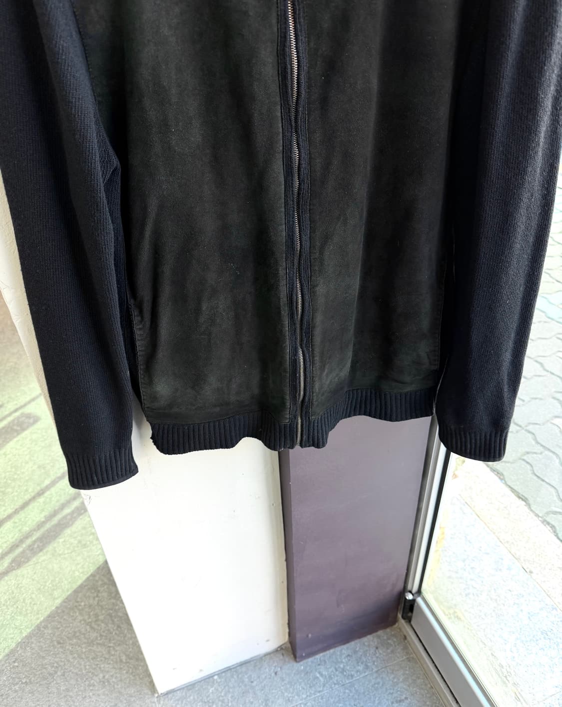 .L/ 페라가모 스웨이드 캐시미어 니트 집업 상품이미지5