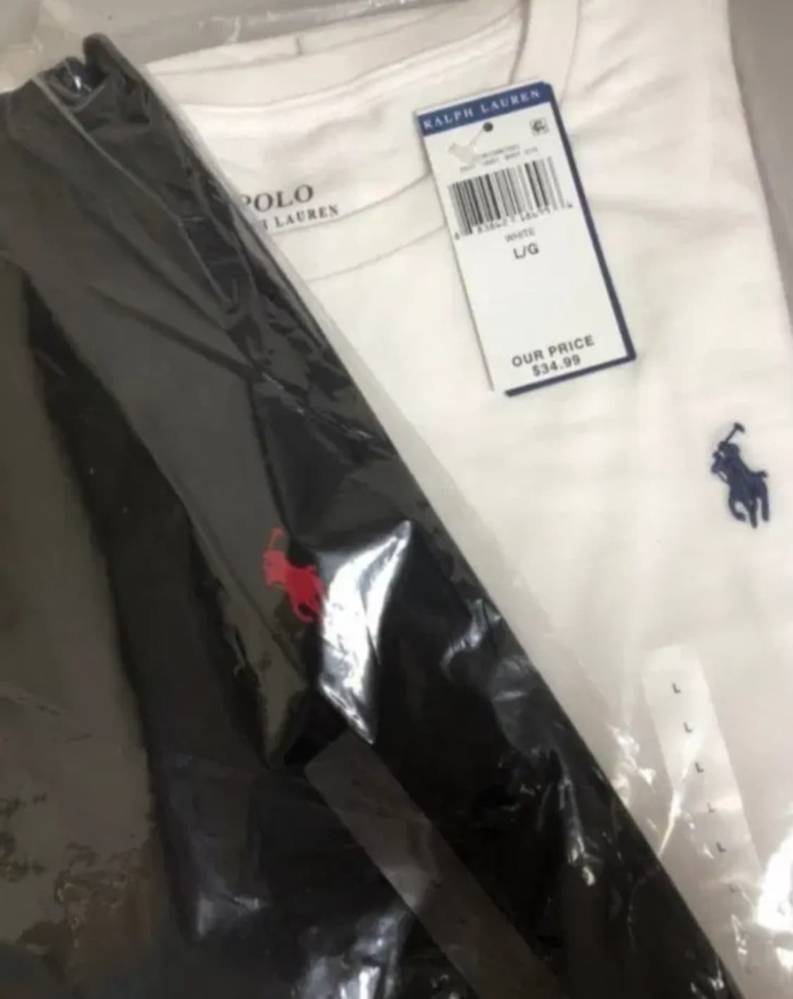 폴로 랄프로렌 화이트 반팔티 XL(새상품/정품) 상품이미지4