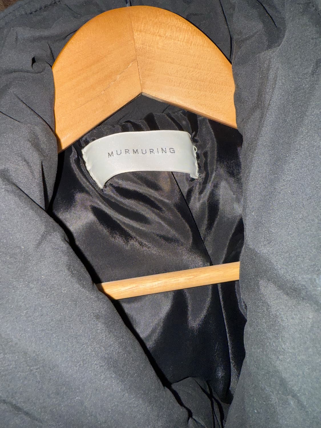 MURMURING 블랙 롱 패딩 코트 상품이미지2