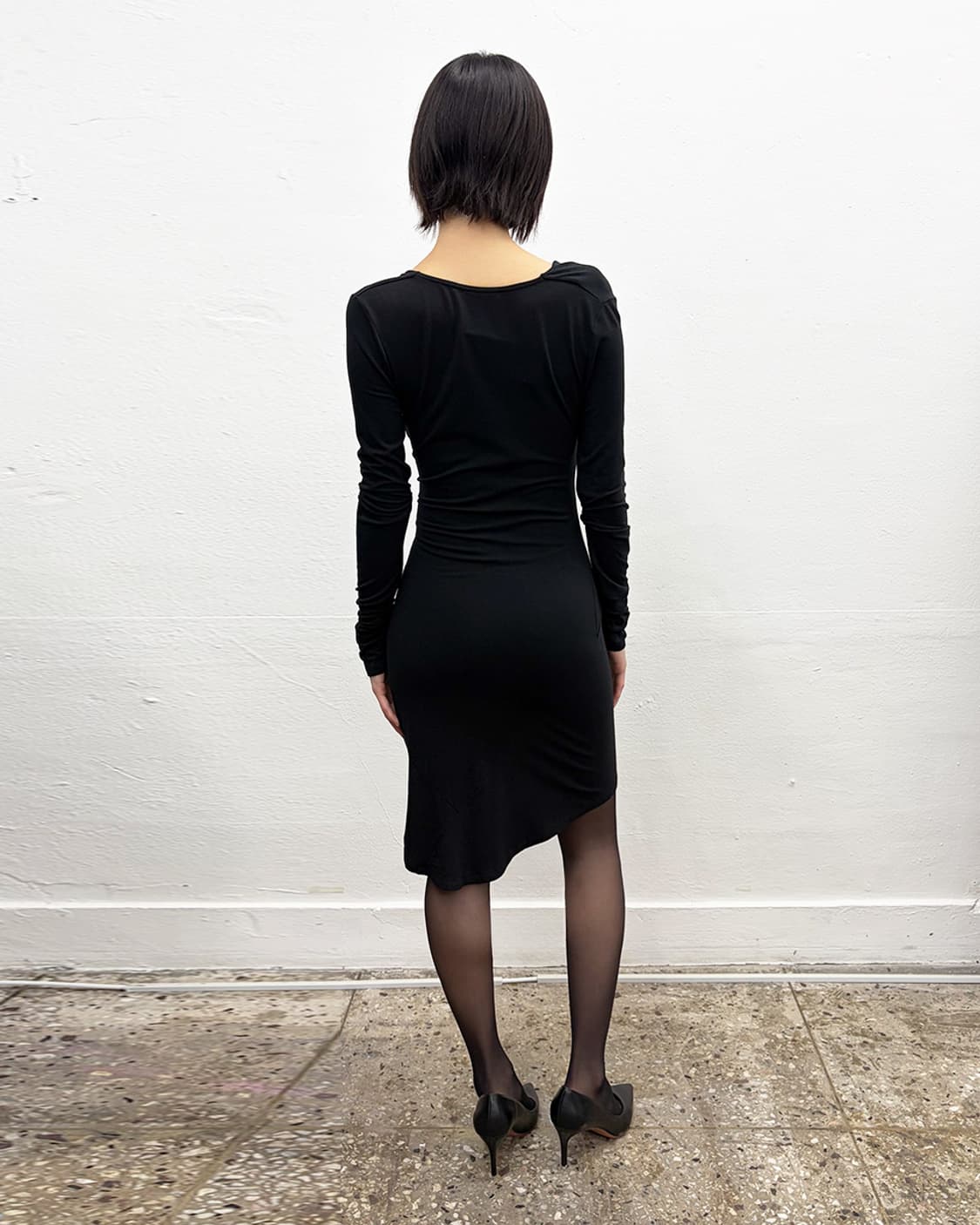 파트리지아 페페 셔링 디테일 드레스 상품이미지2