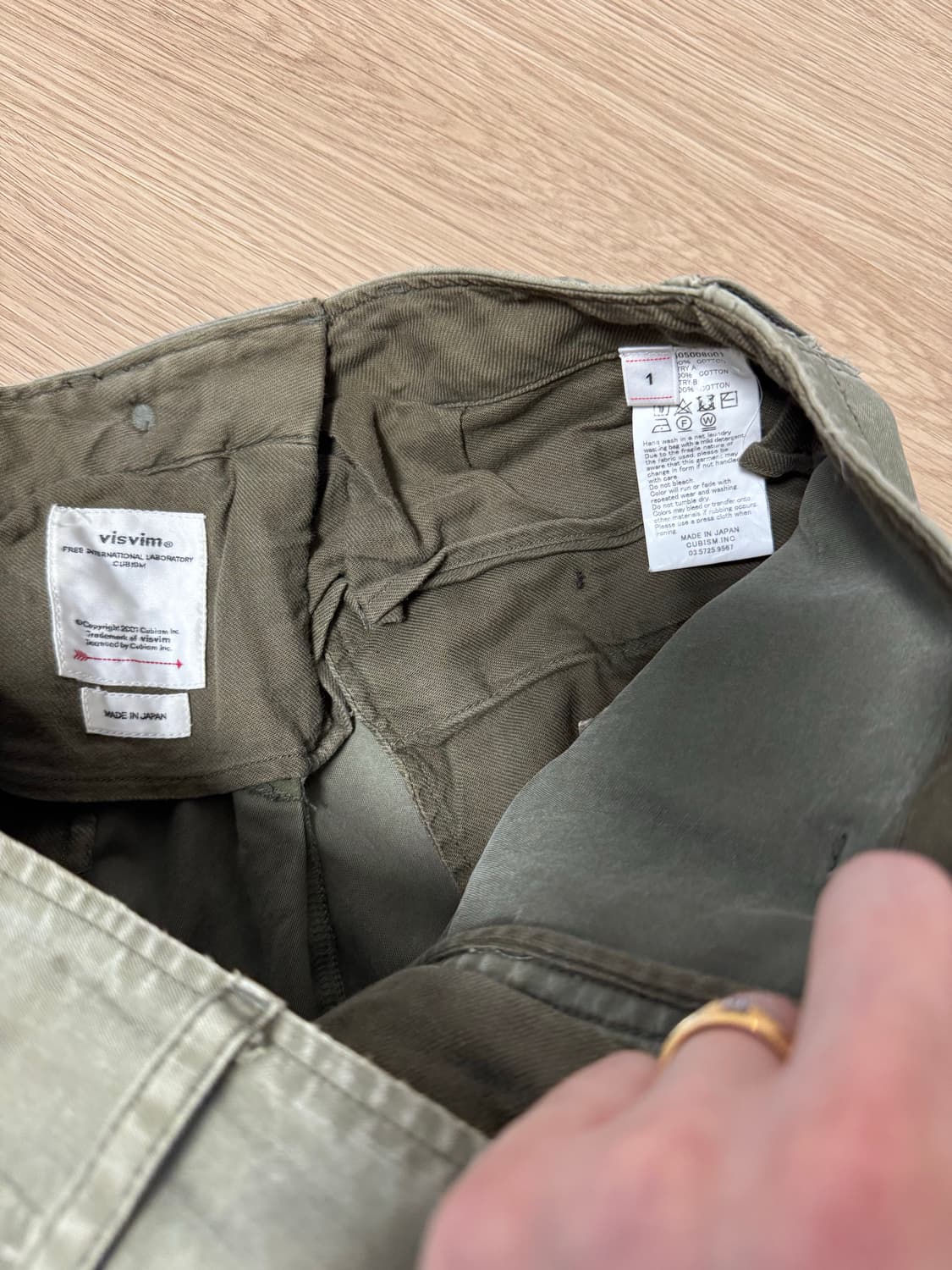 비즈빔 visvim 19aw veterans pants crash 베테랑 상품이미지8