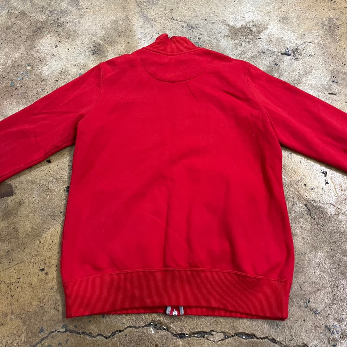 나이키 레드 코튼 면 집업 져지  상품이미지4