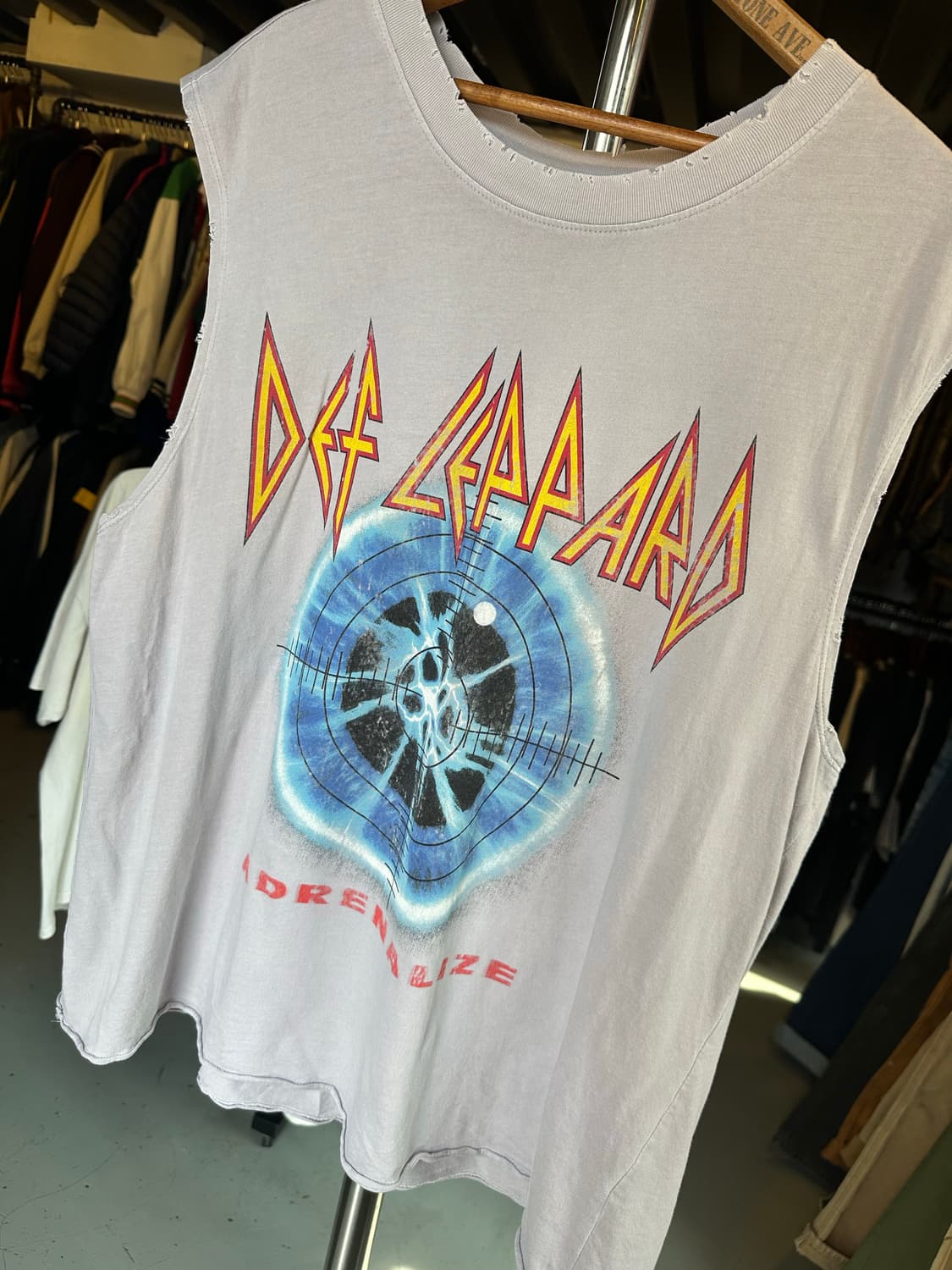 데프 레퍼드 락밴드 프린팅 나시 상품이미지4