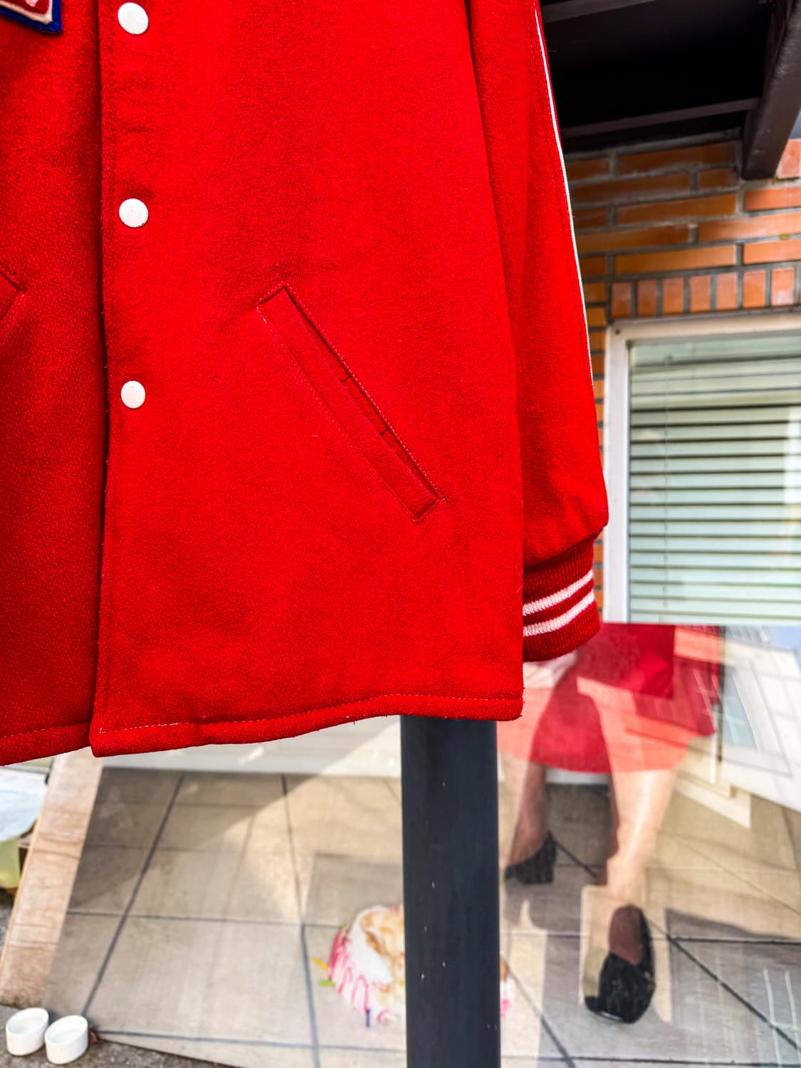 80s USA Wool Varsity Jacket 상품이미지5