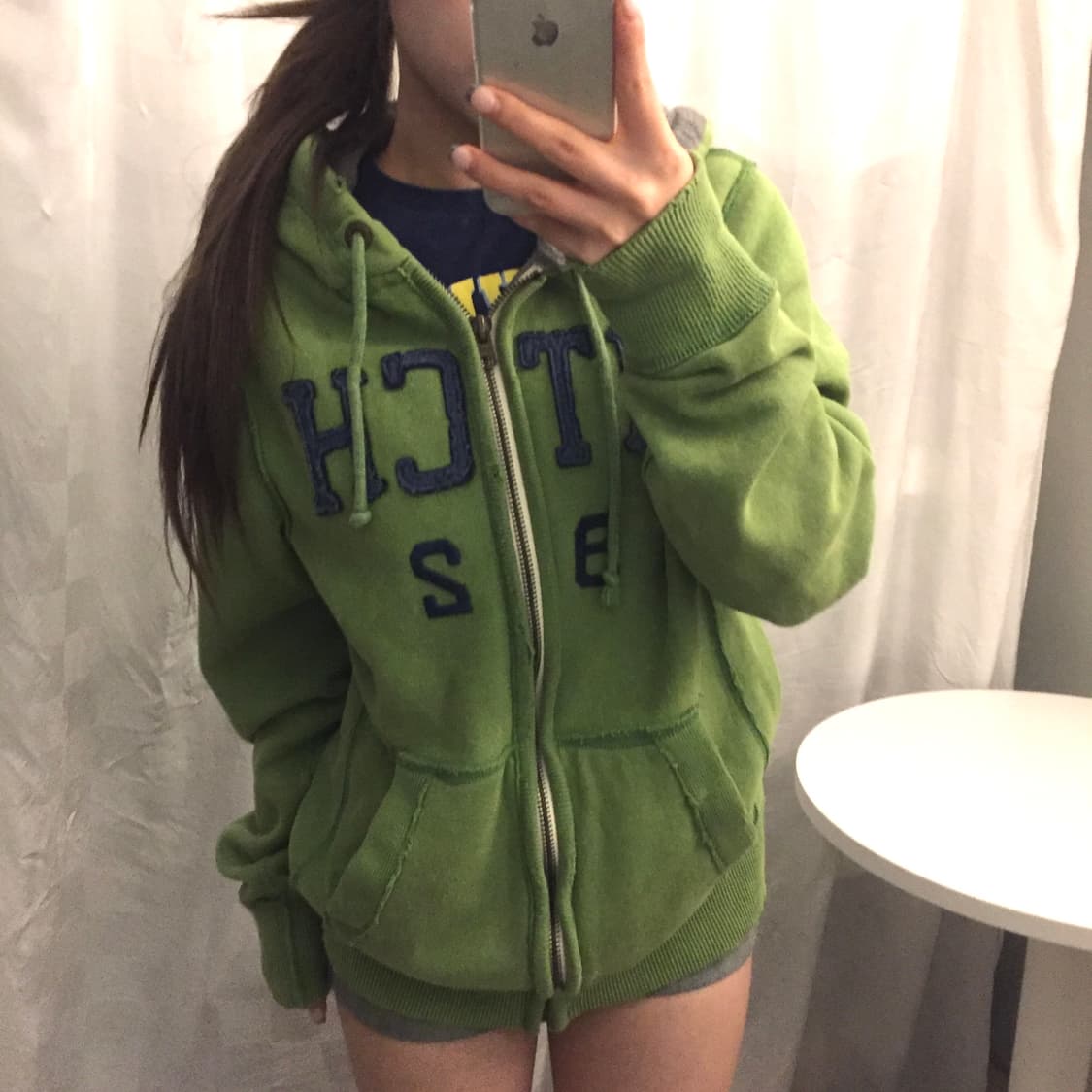 Abercrombie 아베크롬비 그린 기모 후드집업 상품이미지1