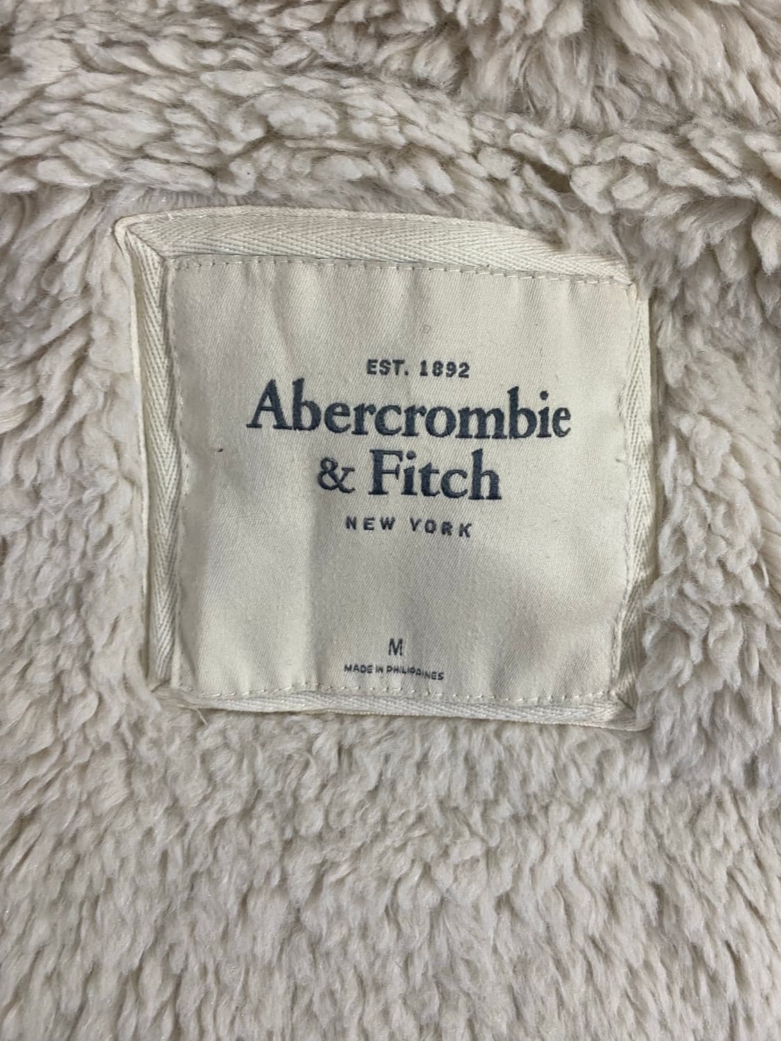 아베크롬비 브라운 울프죠 퍼 후드집업 M 상품이미지3