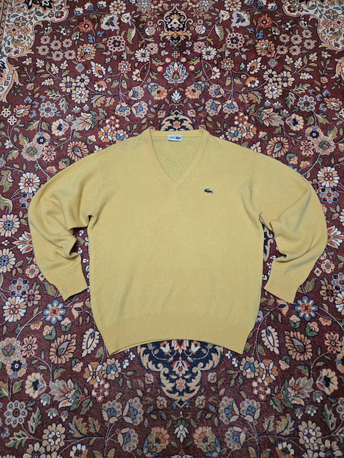 슈미즈 라코스테 재팬 울 100% 브이넥 니트 (Size 5) 상품이미지2