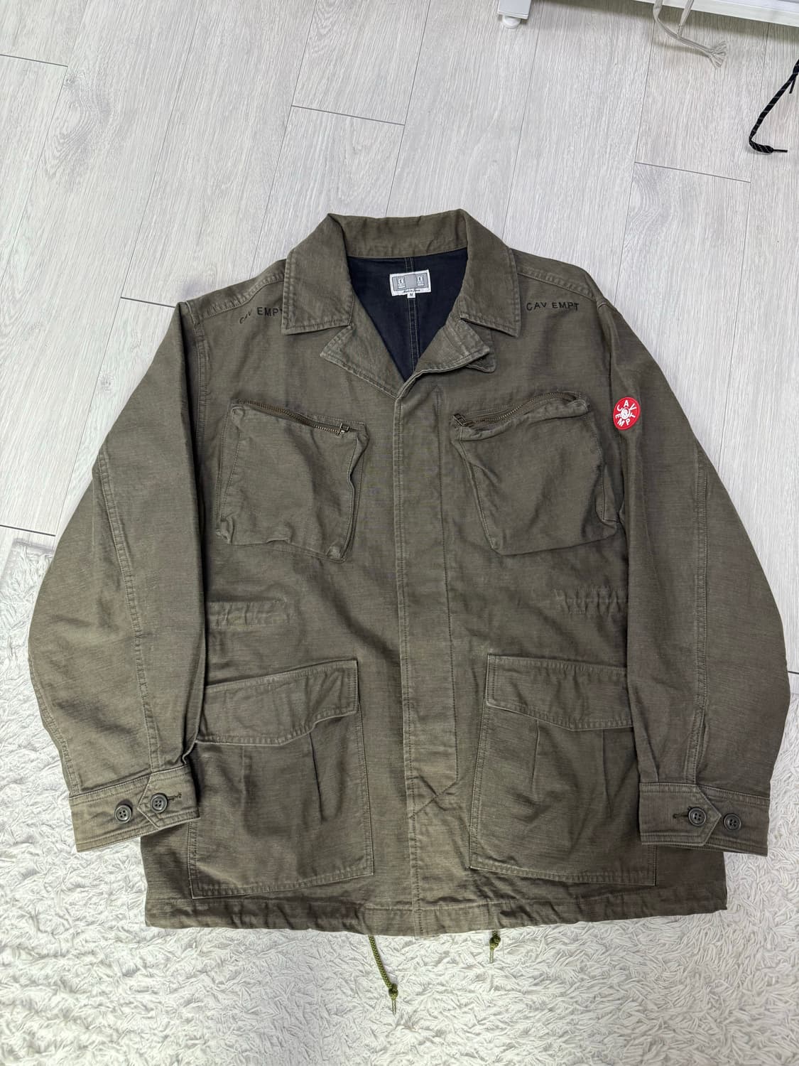 (M)카브엠트 chmr bdu 백사틴 자켓 카키 상품이미지5