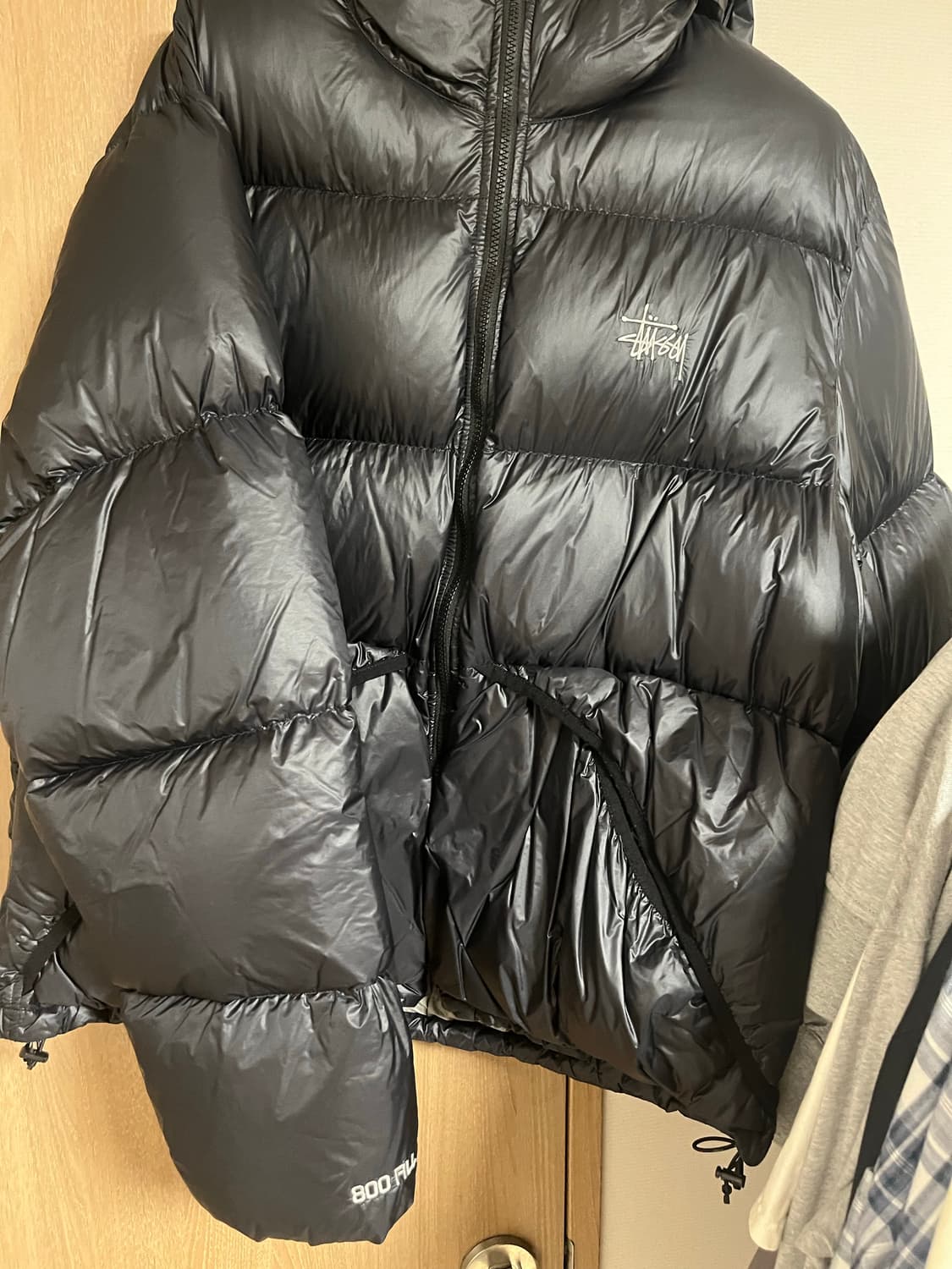 스투시 다운 파카 마이크로 랍스타 푸퍼 패딩 블랙 XL 상품이미지2
